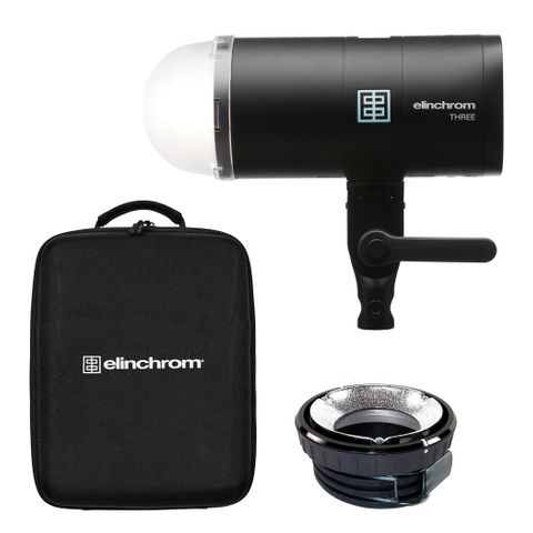 Elinchrom Three Single Flash Kit + Free 18w Power Bank