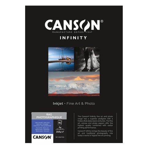 Canson Rag Photographique II 210gsm A4 X 25 Sheet