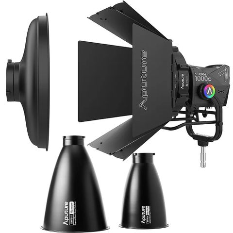 Aputure Storm 1000c Cine Kit + Barndoors Adapter & Reflector Kit