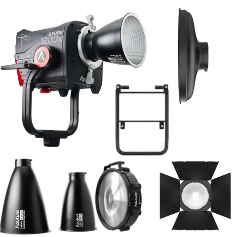 Aputure STORM 1200x Cine Kit + Reflctor Kit & Barndoor Adapter