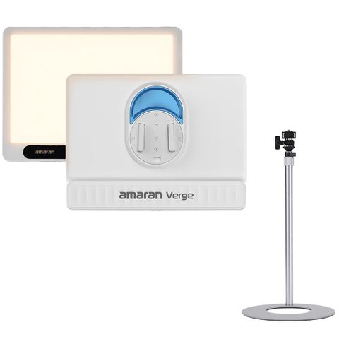 Amaran Verge White + Desk Stand Silver