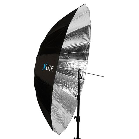 Xlite 180cm Jumbo Black / Silver Umbrella