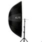 Xlite 165cm Deep Parabolic Black / Silver Umbrella