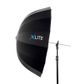 Xlite 85cm Deep Parabolic Black / White Umbrella