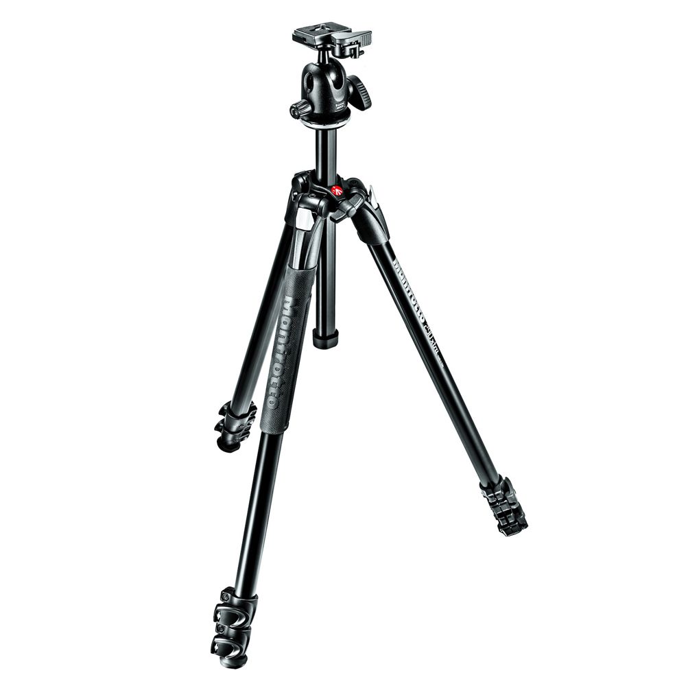 Manfrotto MK055XPRO3-3W tripod set with 3-way pan-head