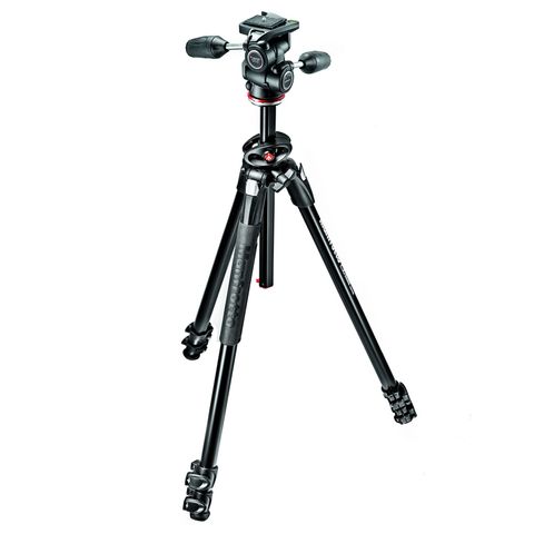 Manfrotto MK290DUA3-3W 290 Dual Aluminum Tripod with 3 Way Head