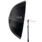 Xlite 105cm Deep Parabolic Black / Silver Umbrella