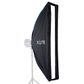 Xlite 25x100cm Pro Umbrella Strip Softbox + Grid & Mask For Elinchrom