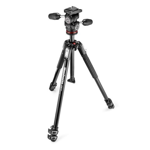 Manfrotto MK190X3-3W1 Aluminum Tripod with 804 3 Way Head