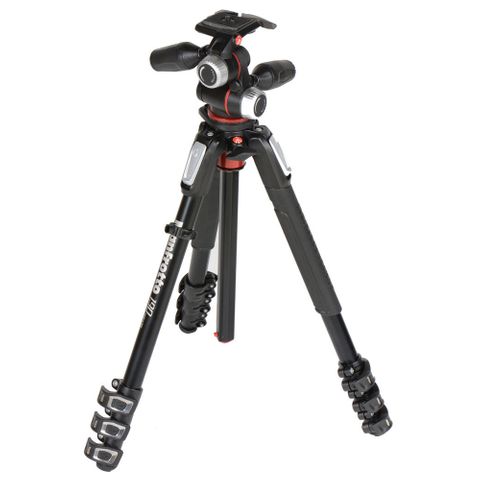 Manfrotto MK190XPRO4-3W Aluminum Tripod with 3 Way Head