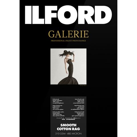 Ilford Galerie Smooth Cotton Rag 310gsm A2 25 Sheet