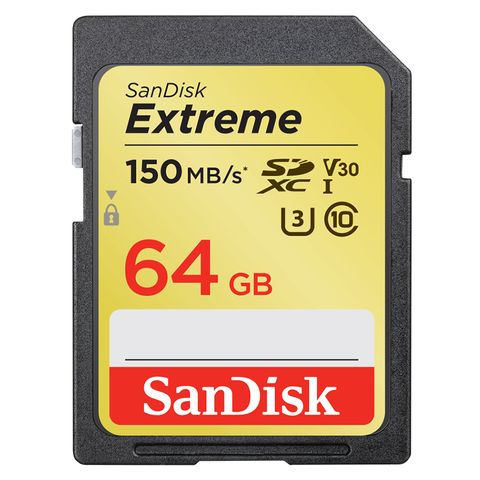 Sandisk Extreme SDXC 64GB 150MB/s - 60MB/s