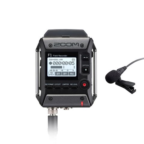 Zoom F1 Field Recorder W/ Lavalier Mic