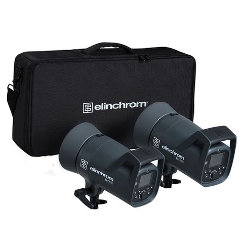 Elinchrom ELC 500/500 Studio Flash Set Inc Bag