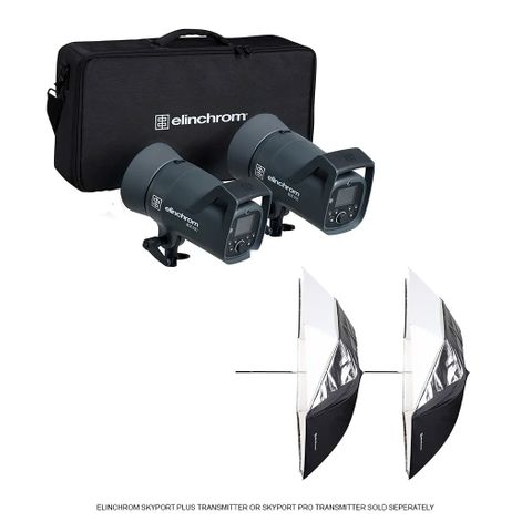 Elinchrom ELC 500/500 Umbrella To Go Kit