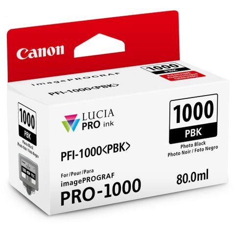 Canon PRO-1000 80ml Black Ink PFI1000PBK