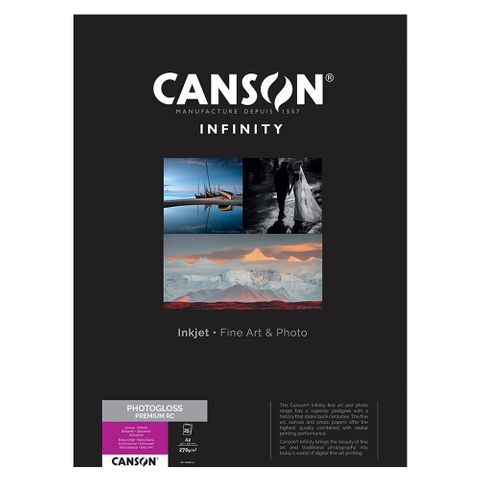 Canson Infinity PhotoGloss Premium RC 270gsm A2 x 25 Sheets