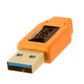 Tether Tools TetherPro USB 3 Micro-B Right Angle Adapter 4.6m Hi-Vis Orange