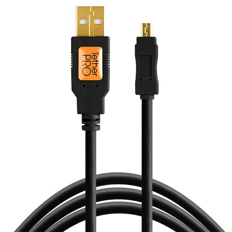 Tether Tools TetherPro USB 2 Male to Mini-B 8-Pin 30cm Black