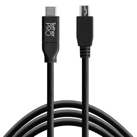 Tether Tools TetherPro USB-C to USB 2.0 Mini-B 5-Pin 4.6m Black