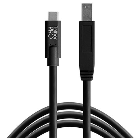 Tether Tools TetherPro USB-C to USB 3.0 Male B 4.6m Black