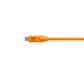 Tether Tools TetherPro USB-C to USB-A Female Adapter Extension 4.6m Hi-Vis Orange