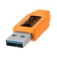 Tether Tools TetherPro USB 3 Male To Micro-B 5 Pin 4.6m Hi-Vis Orange