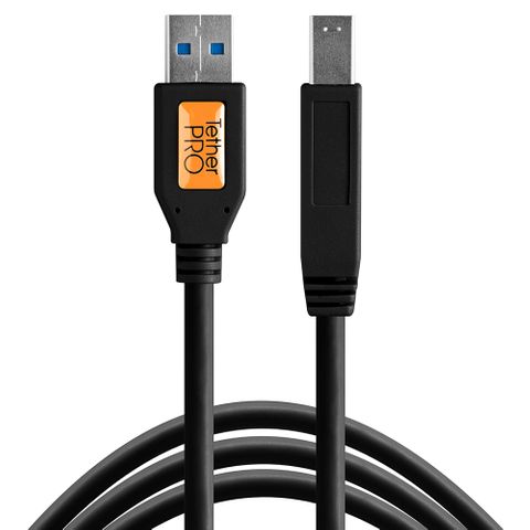 Tether Tools TetherPro USB 3 Male to Male-B 4.6m Black