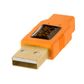 Tether Tools TetherPro USB 2 Male to Micro-B 5-Pin 4.6m Hi-Vis Orange