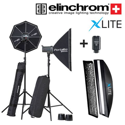 Elinchrom D-Lite RX4 Set With Xlite 30x140 Strip