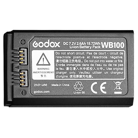 Godox WB100 Lithium Ion Battery For AD100,V1,V860III