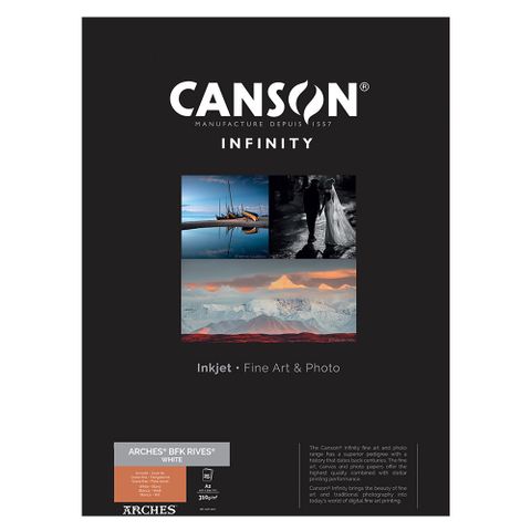 Canson Infinity Arches BFK Rives White 310gsm A2 25 Sheets