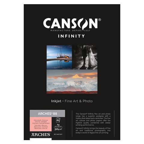 Canson Infinity Arches 88 310gsm A4 25 Sheets