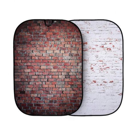 Lastolite Urban Classic Red/Distressd White Brick 1.5 X 2.1m