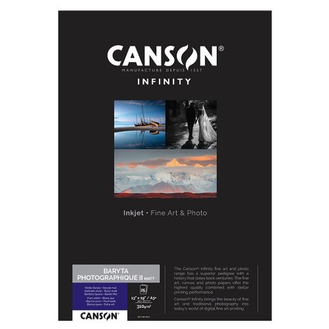 Canson Baryta Photographique II Matt 310gsm A3+ 25 Sheets