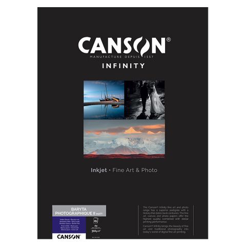 Canson Baryta Photographique II Matt 310gsm A2 25 Sheets
