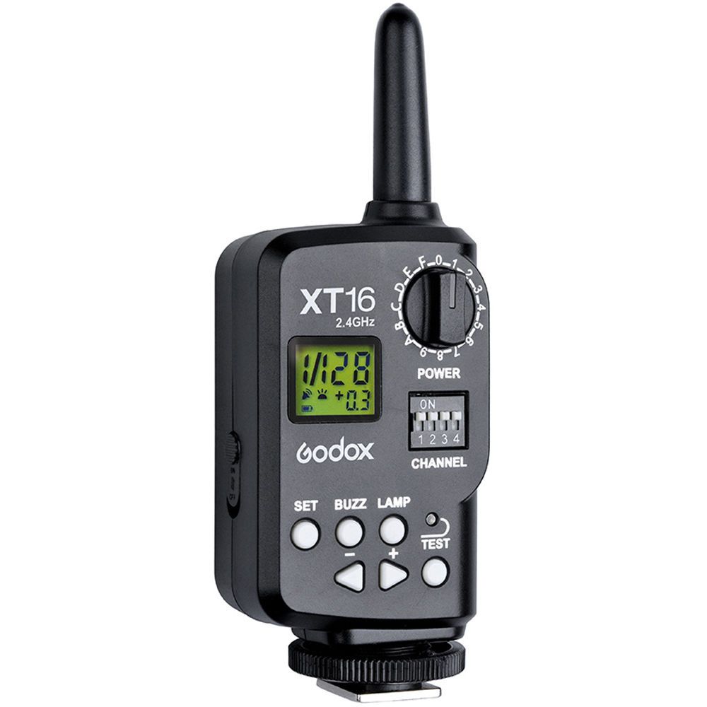 Godox XTR16S 16 Channels XTR-16S Remote 2,4GHz Wireless Power-Control Blitz Trigger Receiver für V860 TT850 schwarz XTR-16S 
