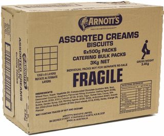 ASSORTED CREAM BISCUITS 3KG * ARNOTTS