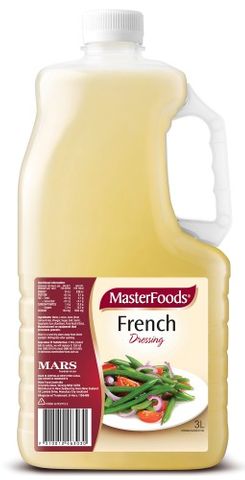 DRESSING FRENCH  3LITRE (4) MASTERFOODS