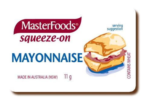 MAYONNAISE SQUEEZE MASTERFOOD 11GM (100)