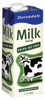 MILK SKIM 1 LITRE (10) DEVONDALE