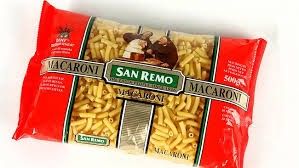 PASTA MACARONI #38 (2x5KG) SANREMO