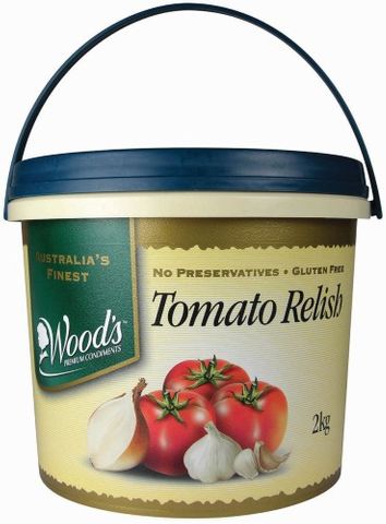 TOMATO RELISH 2.4KG (4) WOODS