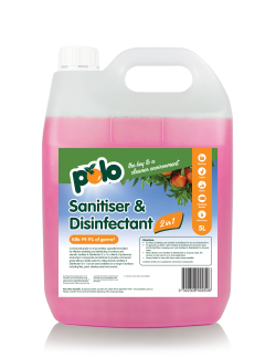 SANITISER & DISINFECT 2 IN 1 5 LTR* POLO