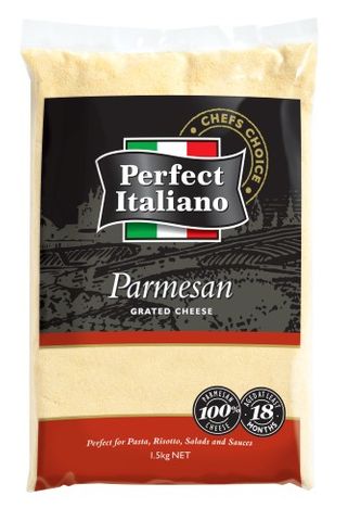CHEESE PARMESAN GRATED 1.5KG (4)  PERFE