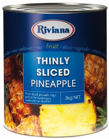 PINEAPPLE SLICED THINS  A10 (3) RIVIANA