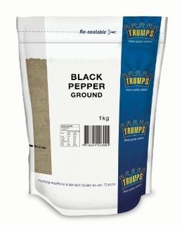 PEPPER BLACK GROUND 1KG (6)  TRUMPS