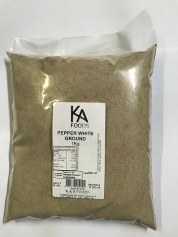 PEPPER WHITE GROUND 1KG CHEFMASTER