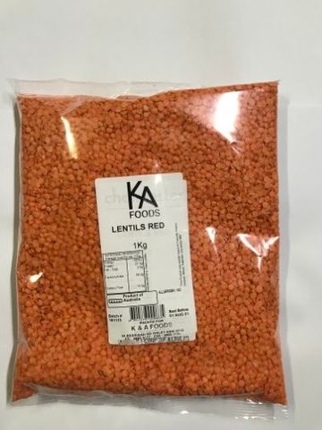 LENTILS RED 1KG CHEFMASTER