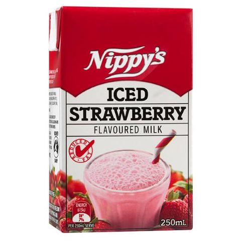 MILK STRAWBERRY 250ML (24)* NIPPY